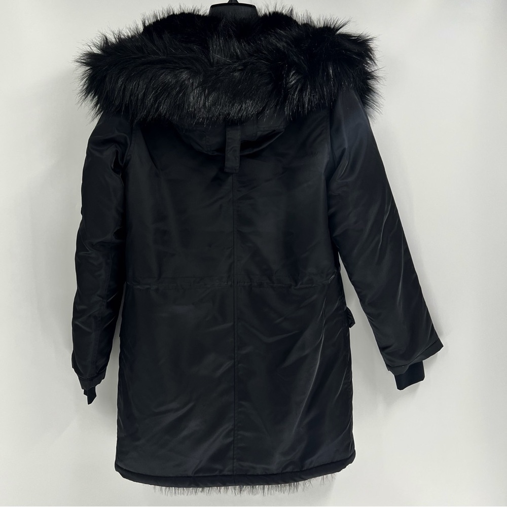 SAM. Black Fur-Trimmed Jacket - Picture 6 of 10